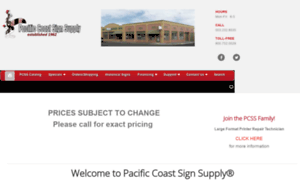 Pacificcoastsignsupply.com thumbnail