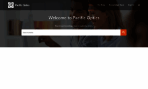 Pacificoptics.zohodesk.com thumbnail