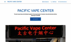 Pacificvapecenter.com thumbnail