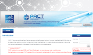 Pact.esicm.org thumbnail