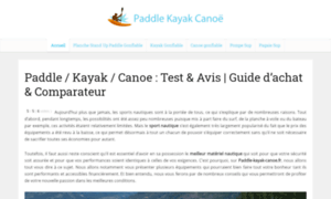 Paddle-kayak-canoe.fr thumbnail