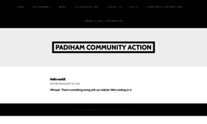 Padihamcommunityaction.co.uk thumbnail