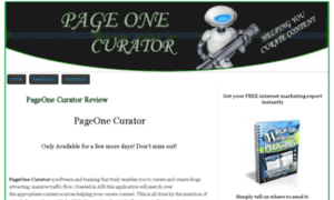 Pageonecurator.net thumbnail