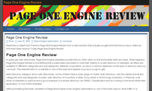 Pageoneenginereviewx.com thumbnail