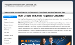 Pagerankchecker.comnet.pk thumbnail
