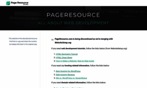 Pageresource.com thumbnail