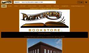 Pageturnersbookstore.com thumbnail