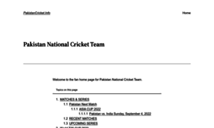 Pakistancricket.info thumbnail