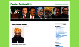 Pakistanelections2013.wordpress.com thumbnail