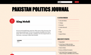 Pakistanpoliticsjournal.wordpress.com thumbnail