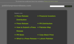 Pakistanpressrelease.com thumbnail