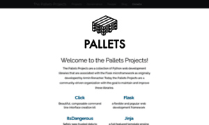 Palletsproject.com thumbnail