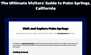 Palm-springs.org thumbnail