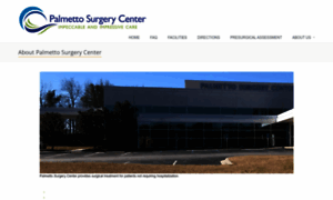 Palmettosurgerycenter.com thumbnail