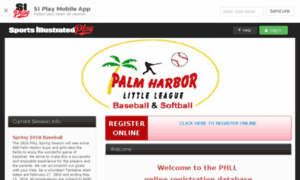 Palmharborlittleleague.sportssignupapp.com thumbnail