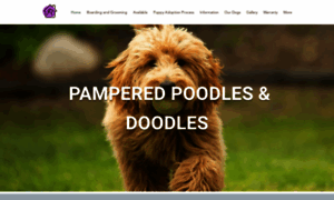 Pamperedpoodlesanddoodles.com thumbnail