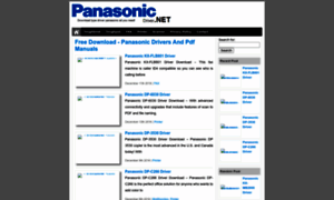 Panasonicdriver.net thumbnail