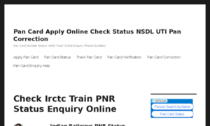 Pancardstatusonline.co.in thumbnail