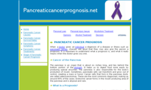 Pancreaticcancerprognosis.net thumbnail