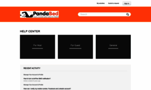 Pandabed.zendesk.com thumbnail