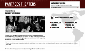 Pantages-theater.com thumbnail