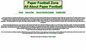 Paperfootballzone.com thumbnail