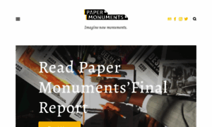 Papermonuments.org thumbnail