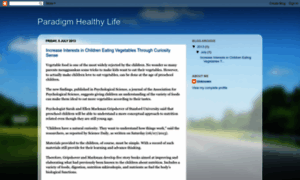 Paradigm-healthylife.blogspot.com thumbnail
