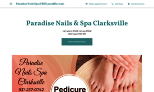 Paradise-nails-spa-and-salon-clarksville.business.site thumbnail