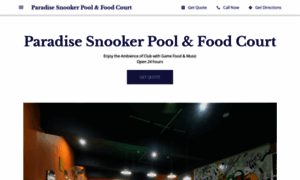 Paradise-snooker-pool-food-court.business.site thumbnail