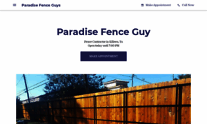 Paradisefenceguys.com thumbnail