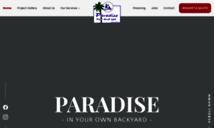 Paradisepools.biz thumbnail