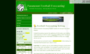 Paramountfootballforecasting.com thumbnail