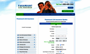 Paramountlifeinsurance.com thumbnail