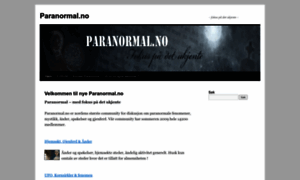 Paranormal.no thumbnail