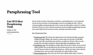 Paraphrasingtoolweb.wordpress.com thumbnail