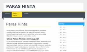 Paras-hinta.com thumbnail