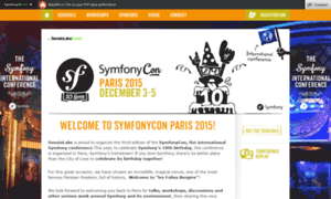 Pariscon2015.symfony.com thumbnail