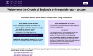 Parishreturns.churchofengland.org thumbnail