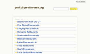 Parkcityrestaurants.org thumbnail