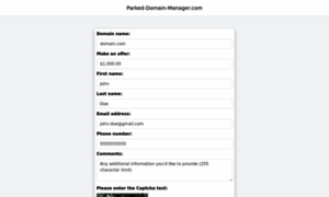 Parked-domain-manager.com thumbnail