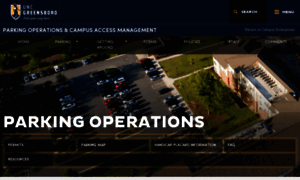 Parking.uncg.edu thumbnail