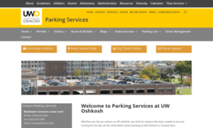 Parking.uwosh.edu thumbnail