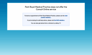 Parkroyalmedicalpractice.webgp.com thumbnail