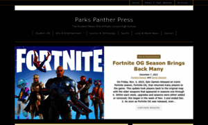 Parkspantherpress.com thumbnail