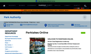 Parktakes.fairfaxcounty.gov thumbnail