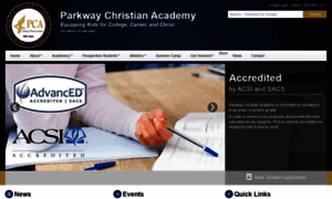 Parkwaychristianacademy.org thumbnail