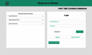 Parttimecourses.mu.ac.in thumbnail