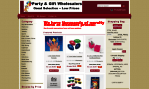 Partyandgiftwholesalers.3dcartstores.com thumbnail