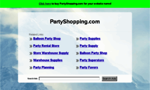 Partyshopping.com thumbnail